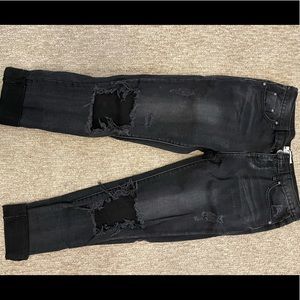 One Teaspoon Black Boyfriend Jeans
